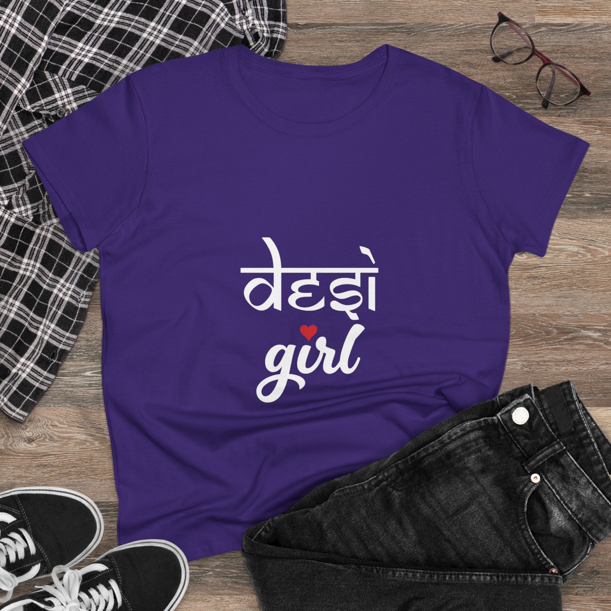 Desi Girl Graphic Tee - Women's Cultural Pride Shirt
