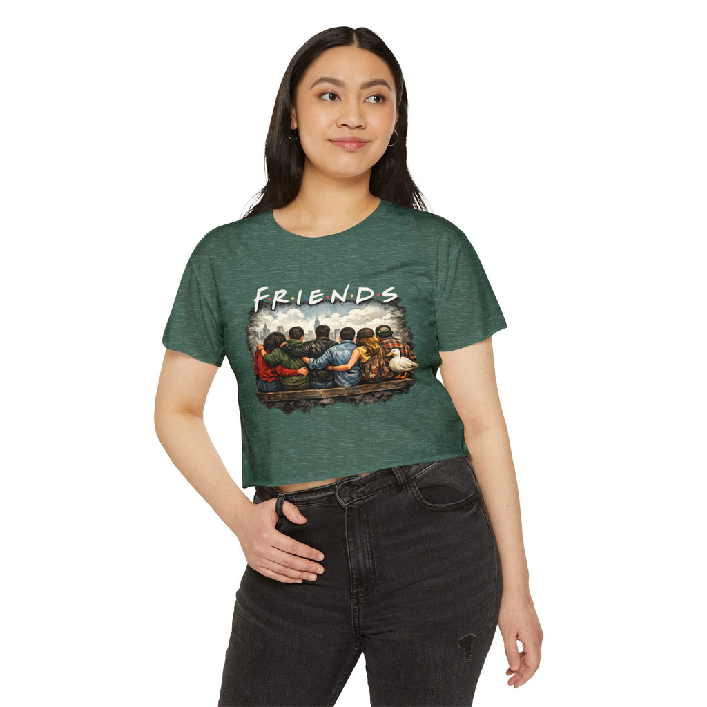 Friends Graphic Crop Top — Festival Boho Women’s Tee