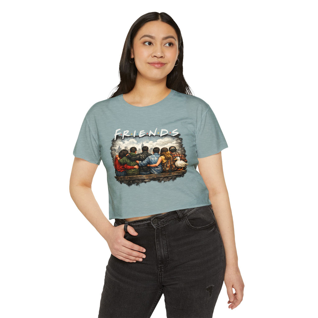 Friends Graphic Crop Top — Festival Boho Women’s Tee