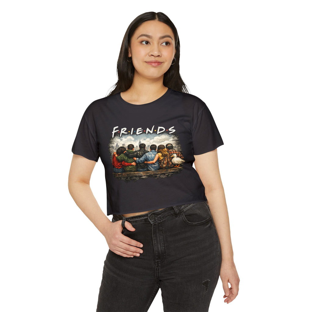 Friends Graphic Crop Top — Festival Boho Women’s Tee