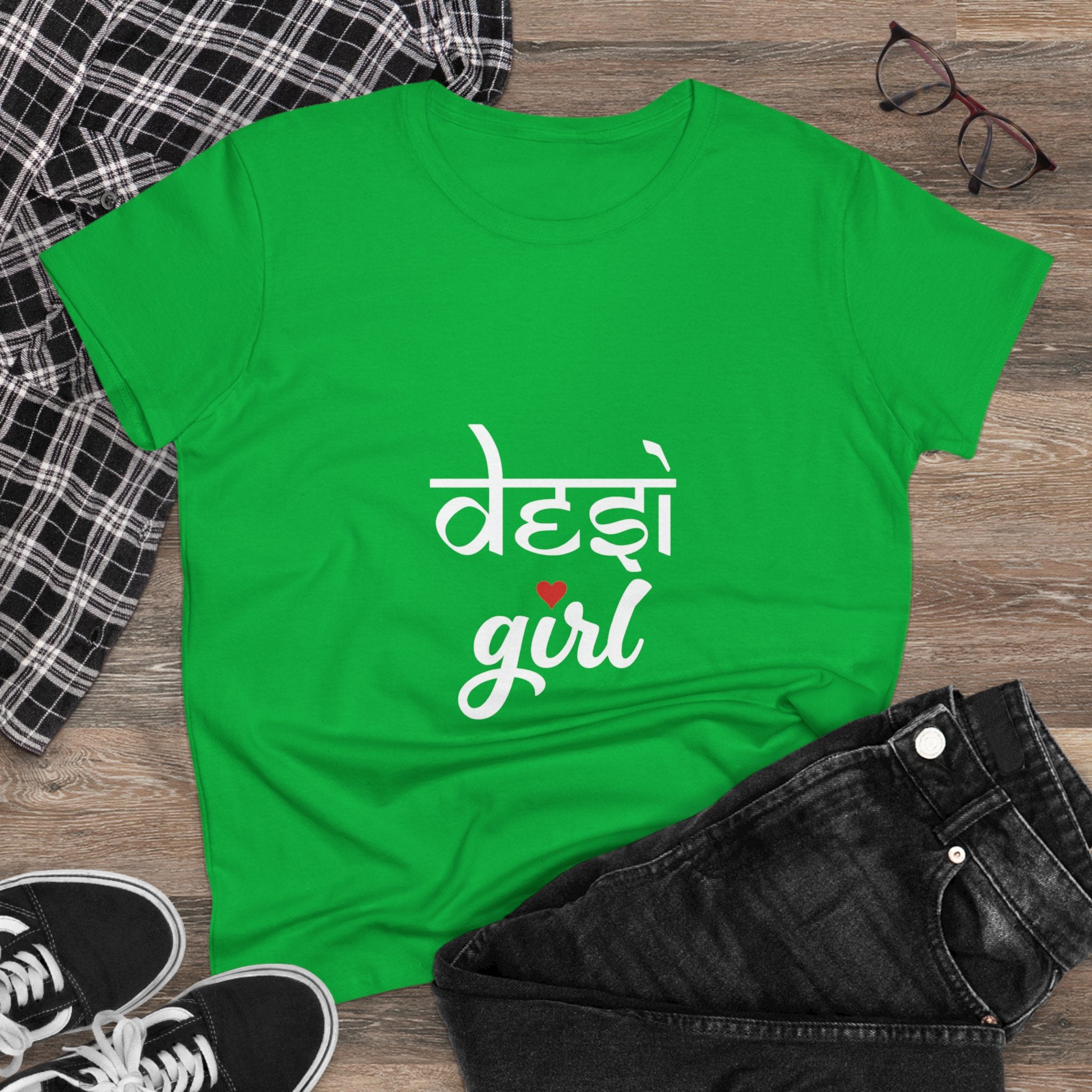 Desi Girl Graphic Tee - Women's Cultural Pride Shirt