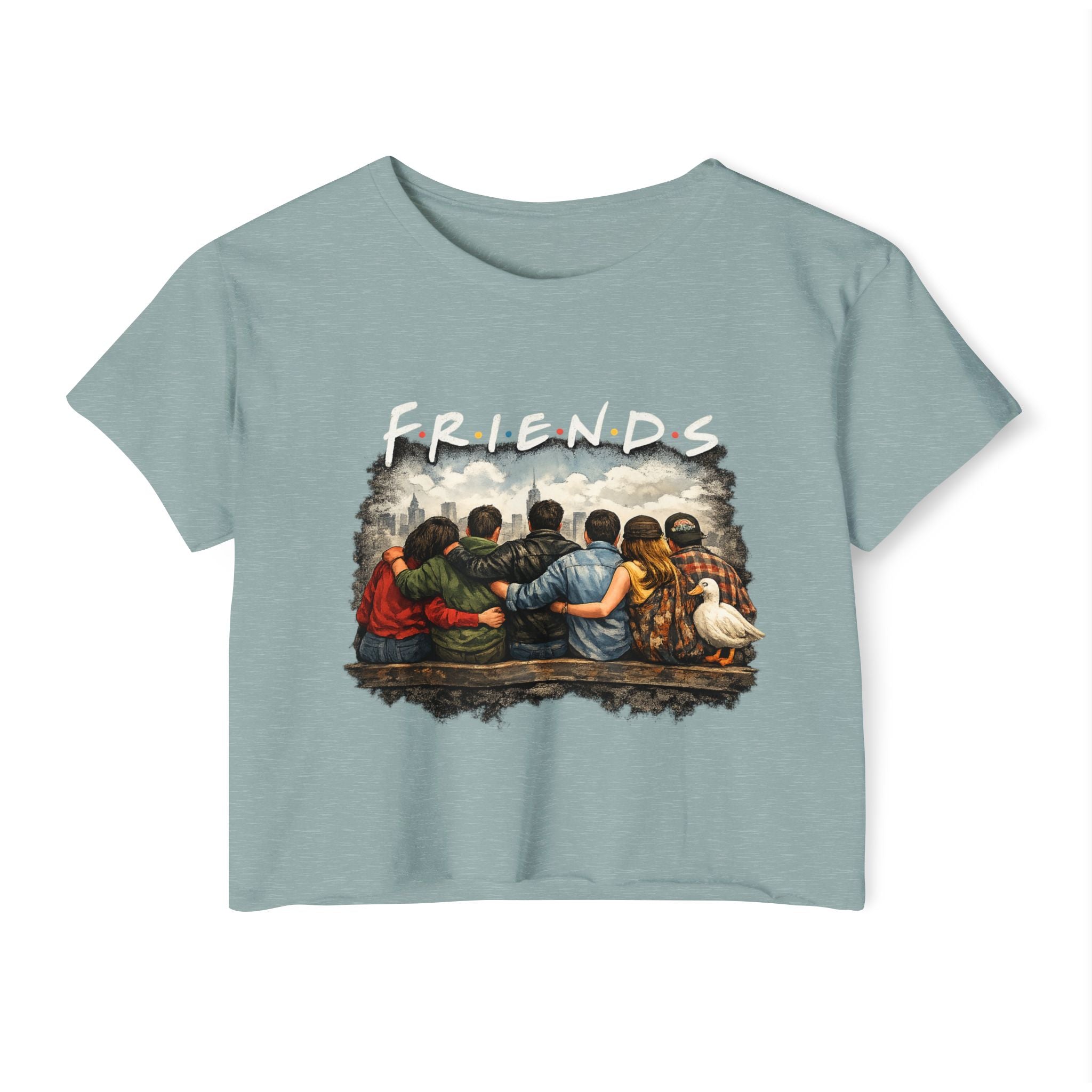 Friends Graphic Crop Top — Festival Boho Women’s Tee