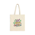 Cool Mom Tote Bag — "Cool Mom, Chill Vibes" Cotton Canvas Shopper