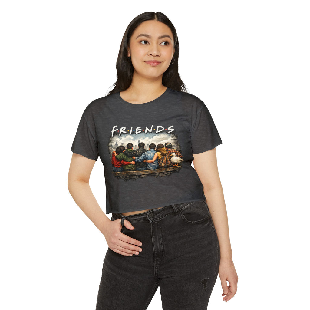 Friends Graphic Crop Top — Festival Boho Women’s Tee