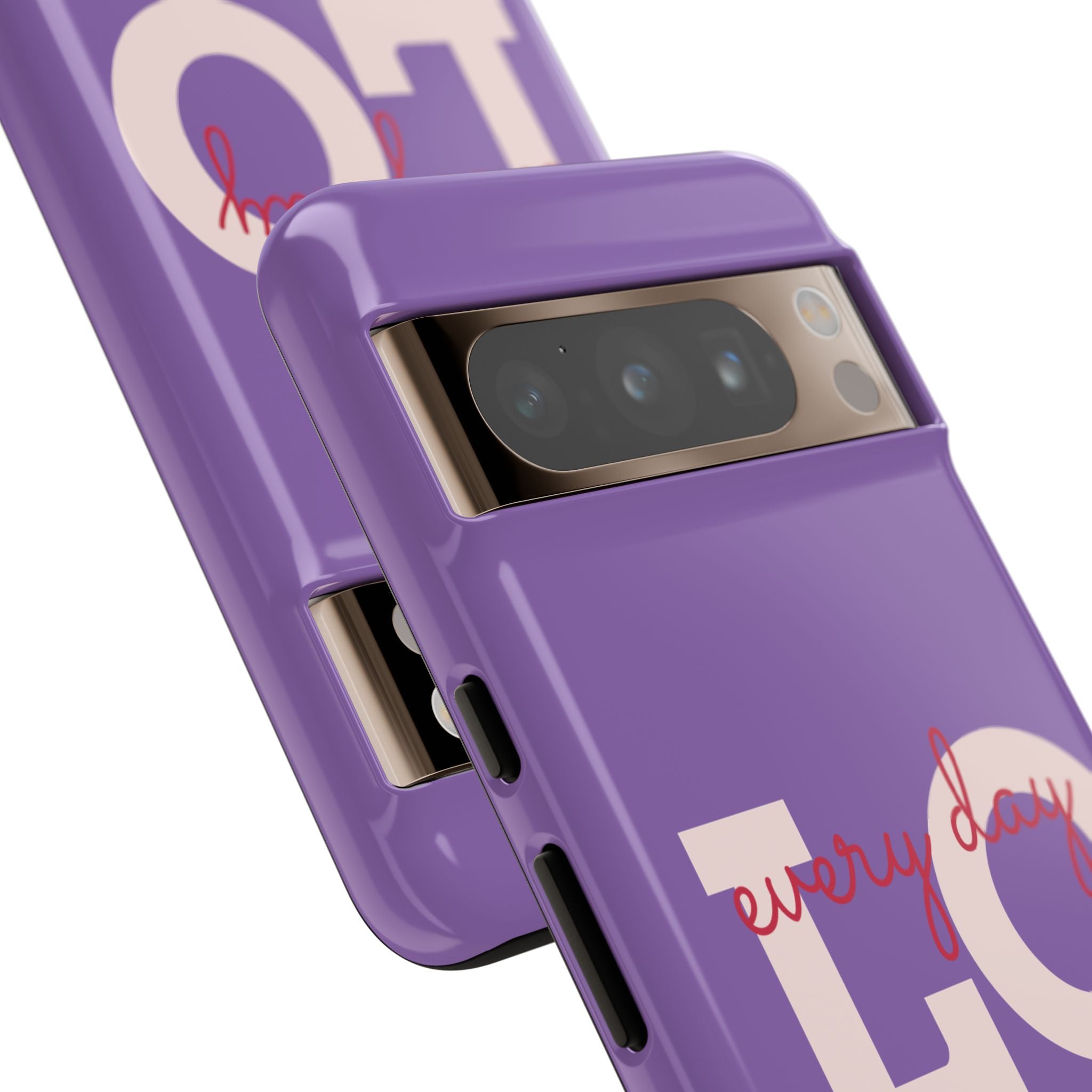 Everyday LOVE Tough Phone Case – Purple Inspirational Protective Phone Cover
