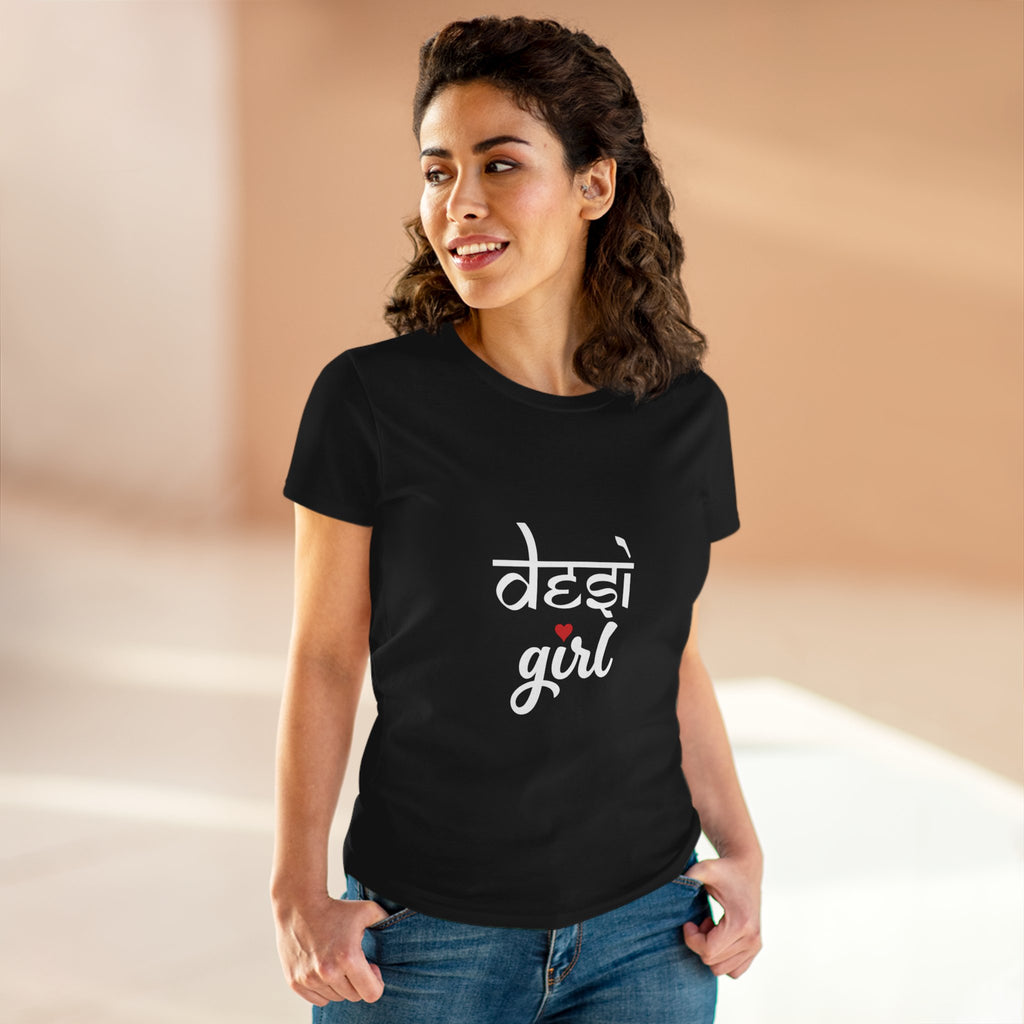 Desi Girl Graphic Tee - Women's Cultural Pride Shirt