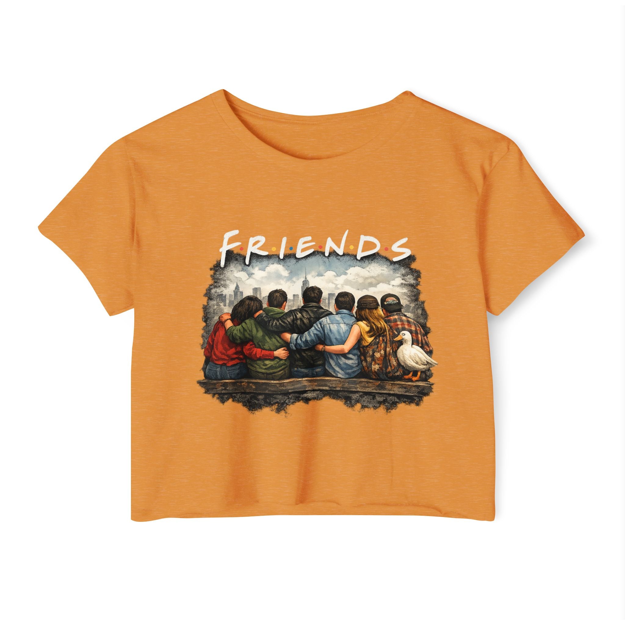Friends Graphic Crop Top — Festival Boho Women’s Tee