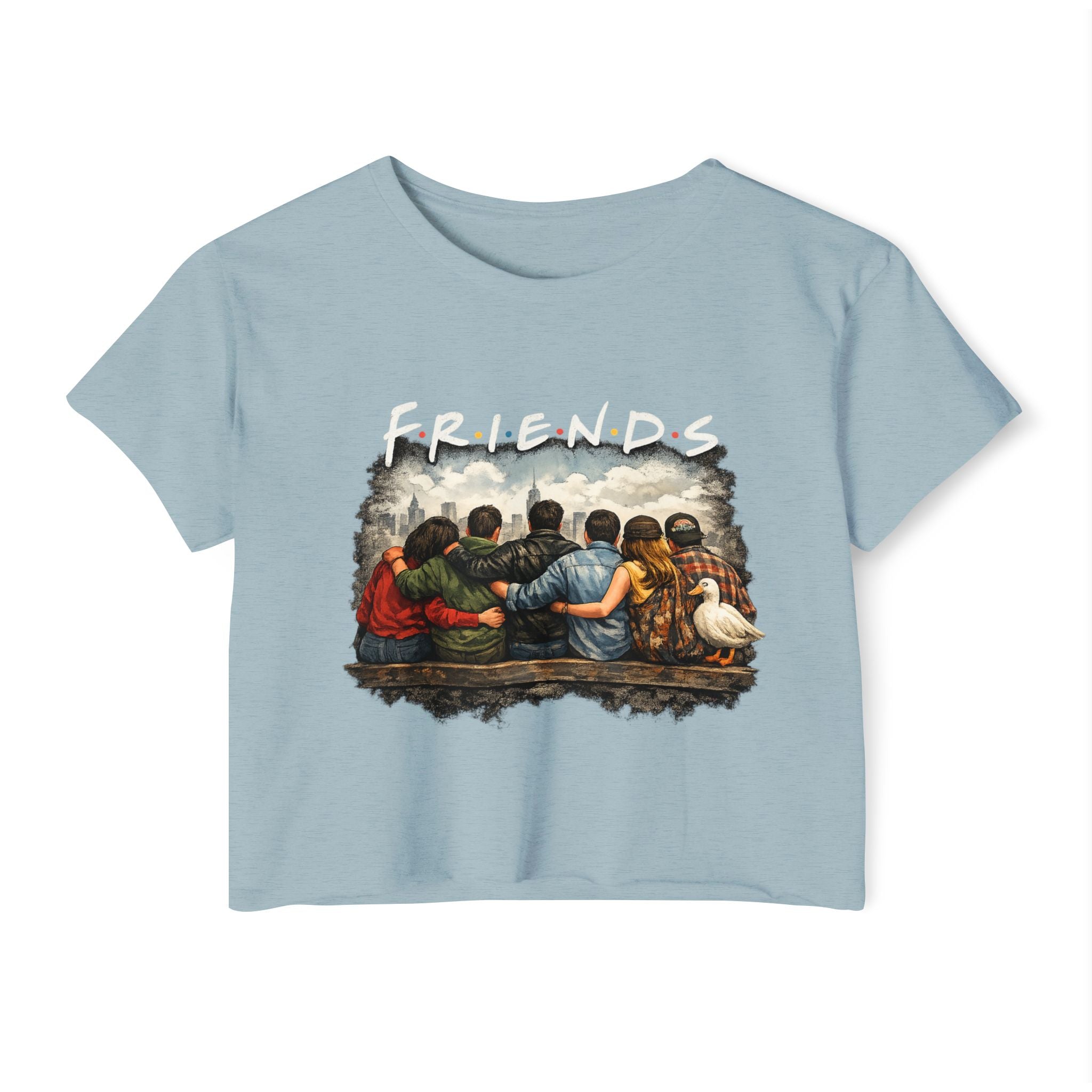 Friends Graphic Crop Top — Festival Boho Women’s Tee