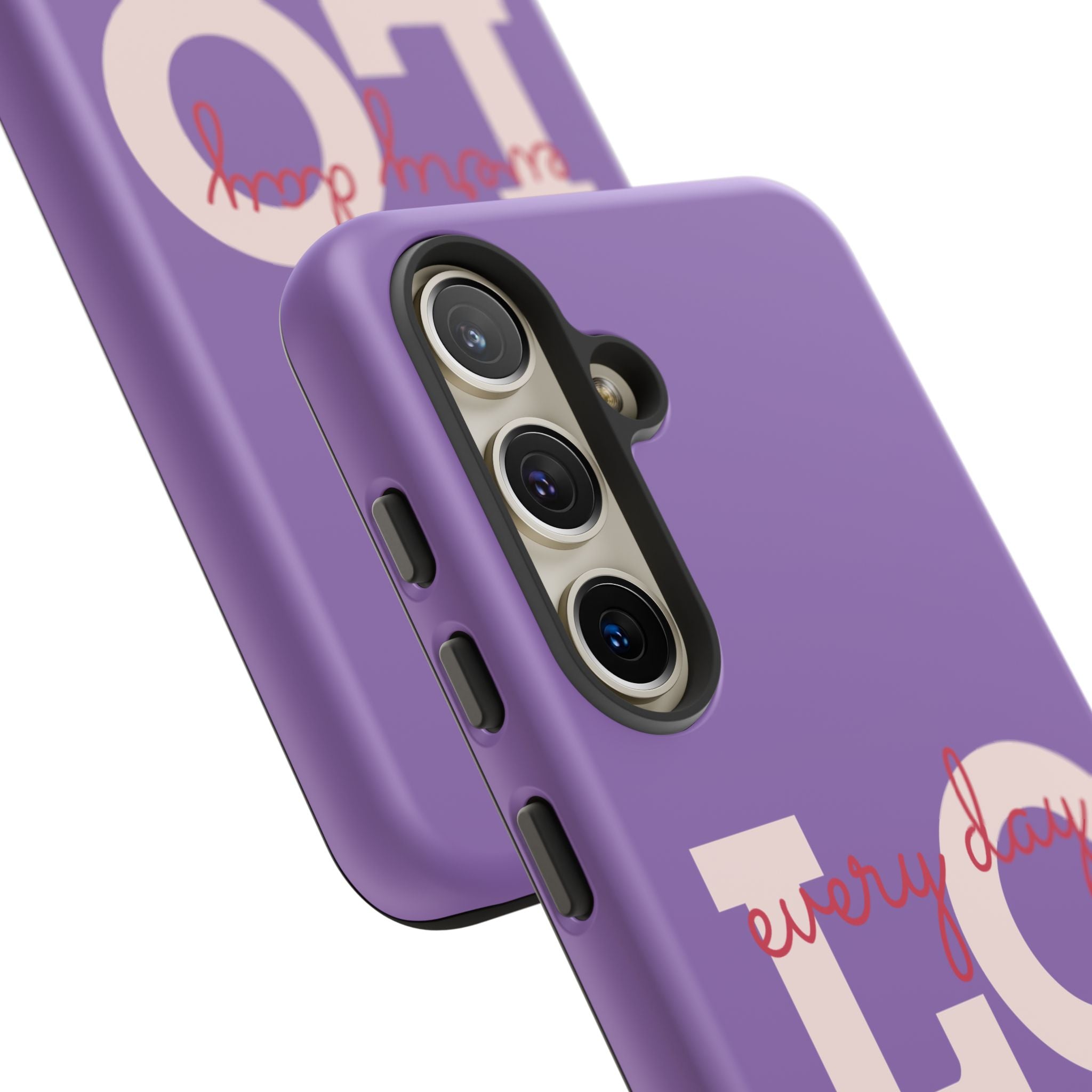 Everyday LOVE Tough Phone Case – Purple Inspirational Protective Phone Cover