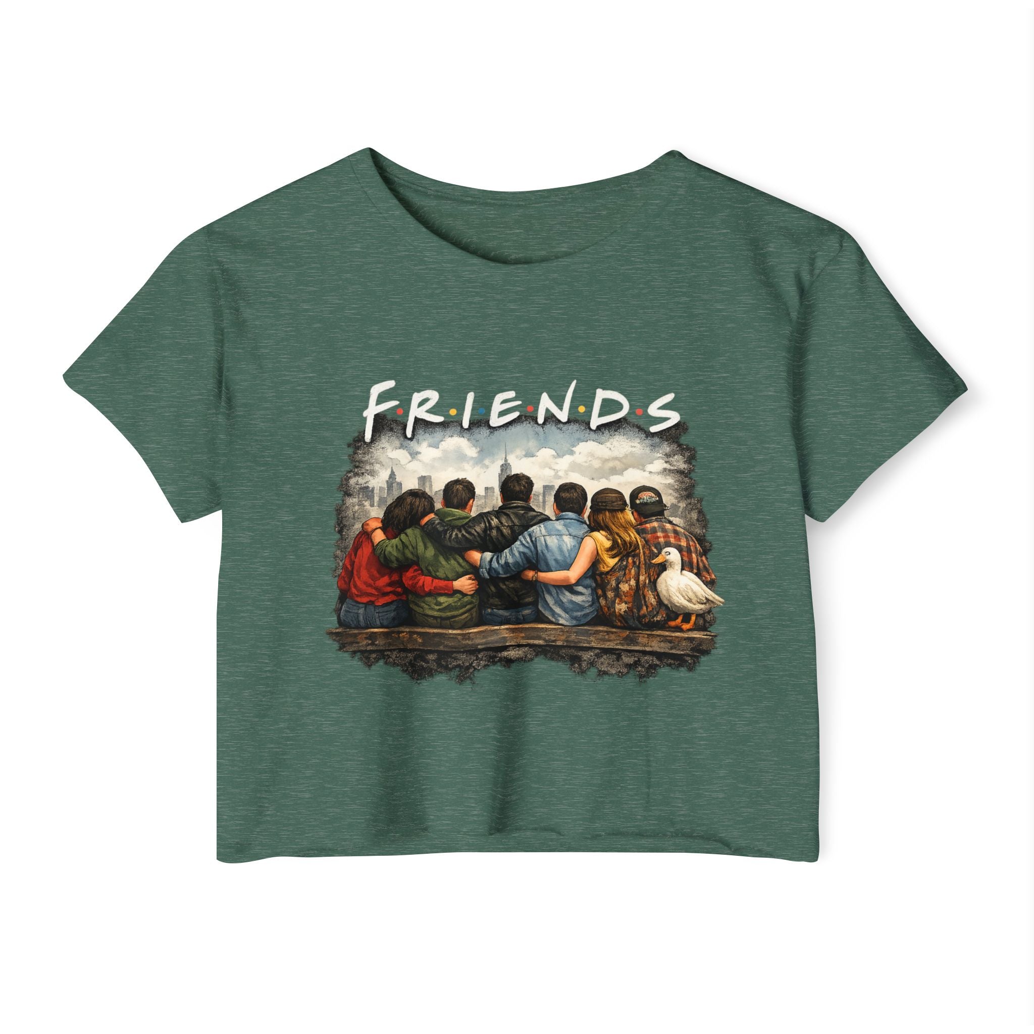 Friends Graphic Crop Top — Festival Boho Women’s Tee