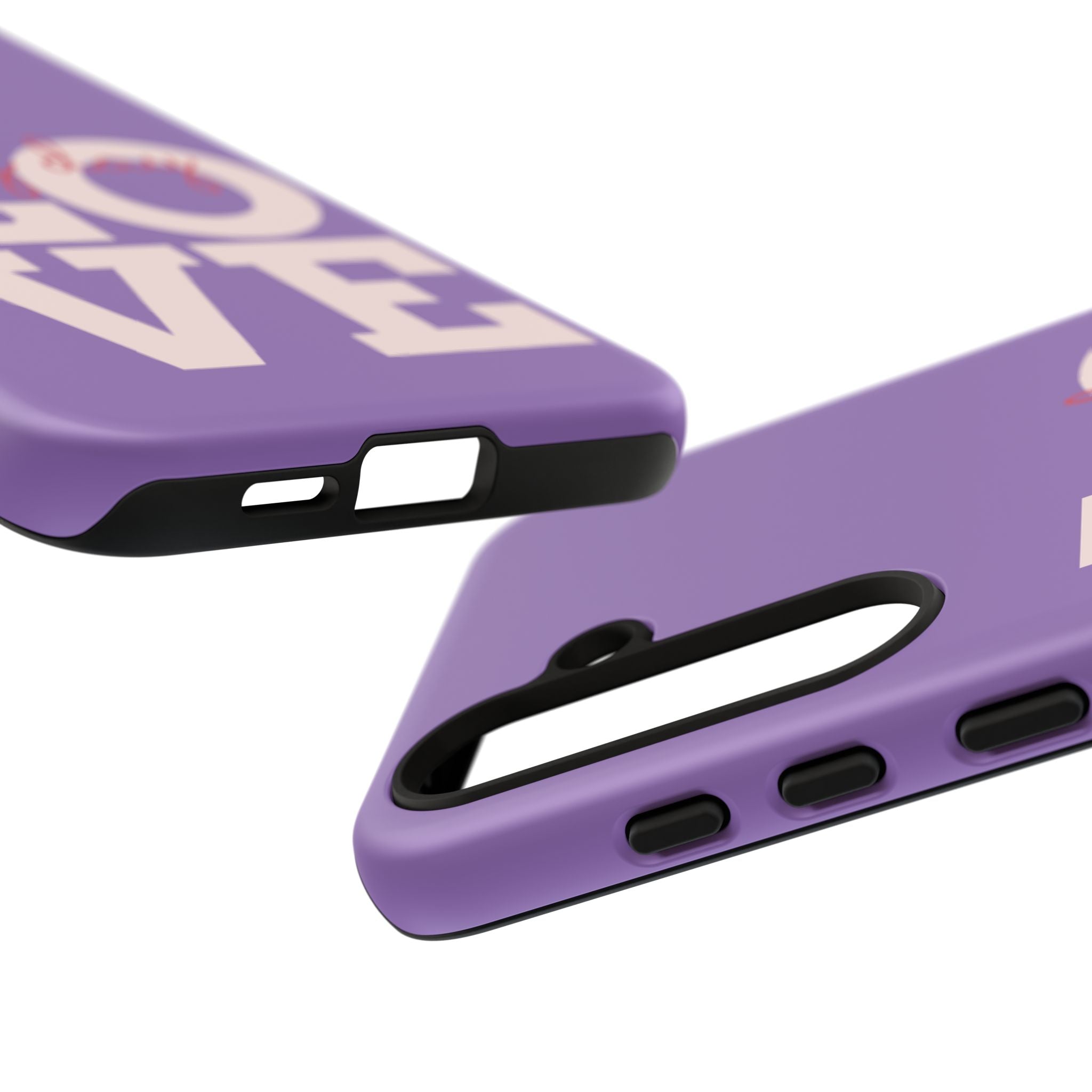 Everyday LOVE Tough Phone Case – Purple Inspirational Protective Phone Cover