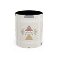Geometric Pastel Accent Coffee Mug - Modern Boho 11/15oz