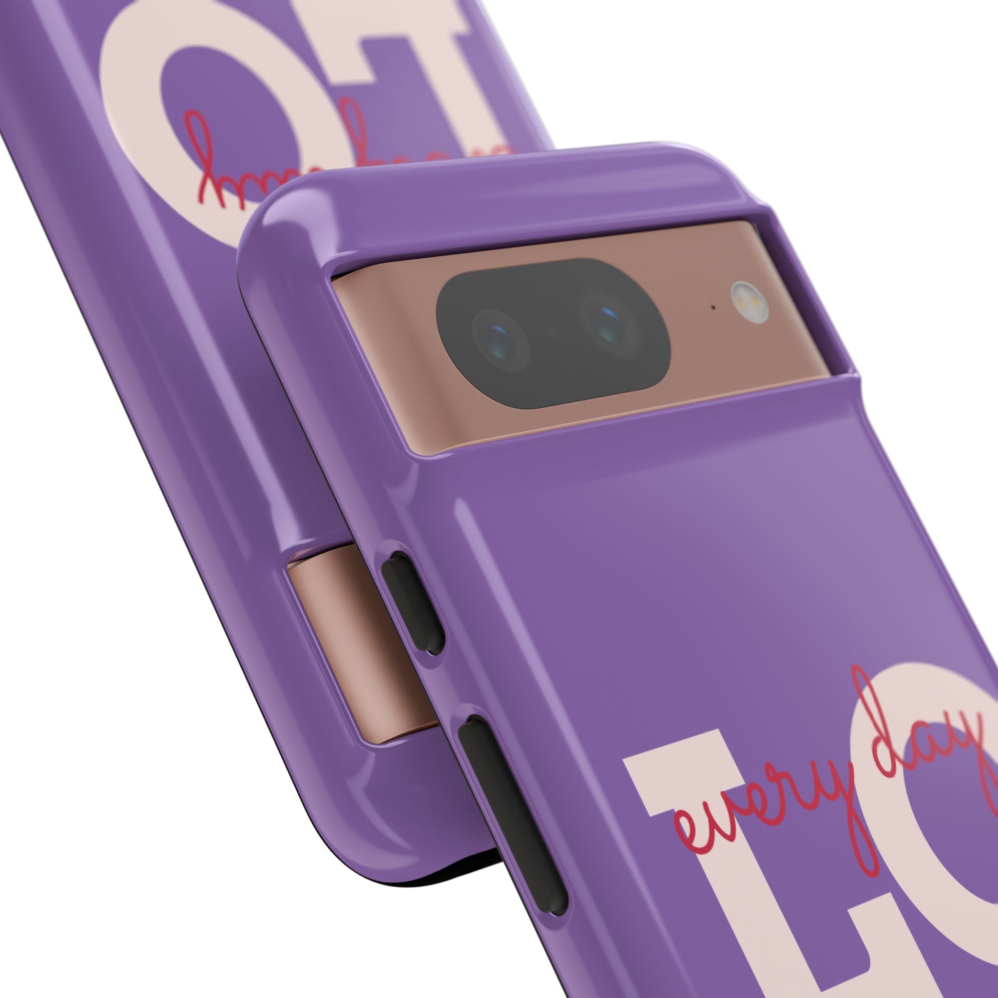 Everyday LOVE Tough Phone Case – Purple Inspirational Protective Phone Cover