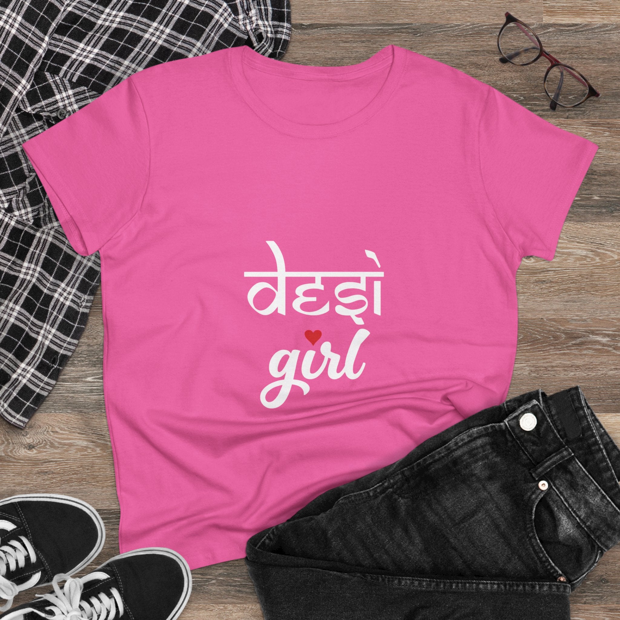 Desi Girl Graphic Tee - Women's Cultural Pride Shirt