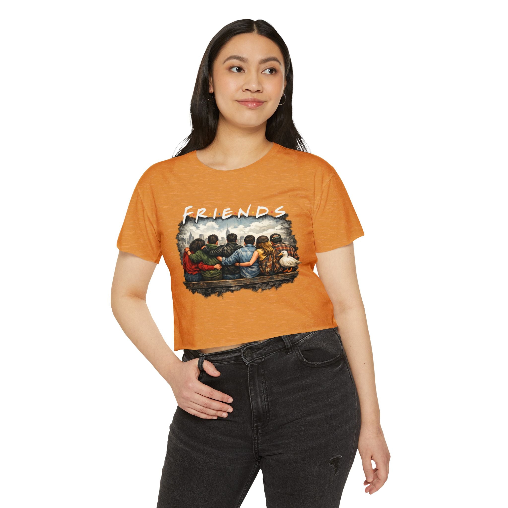 Friends Graphic Crop Top — Festival Boho Women’s Tee