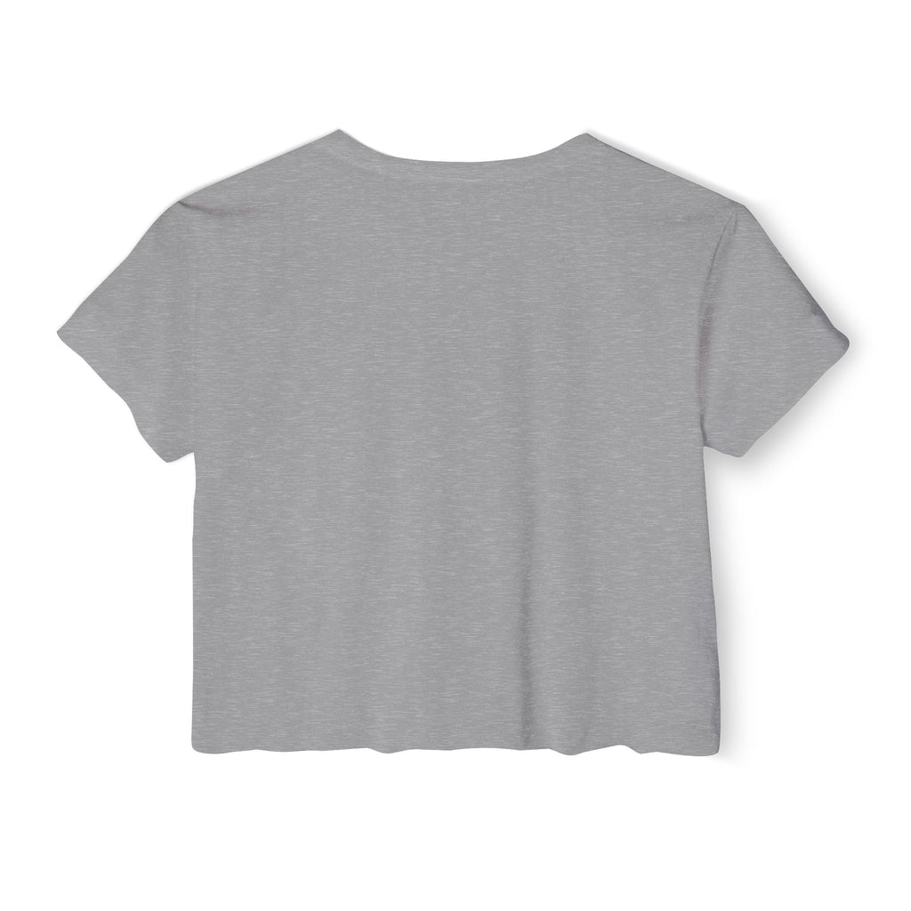 Heart Emoji Crop Top — Cute Winking Heart Graphic Women's Festival Tee