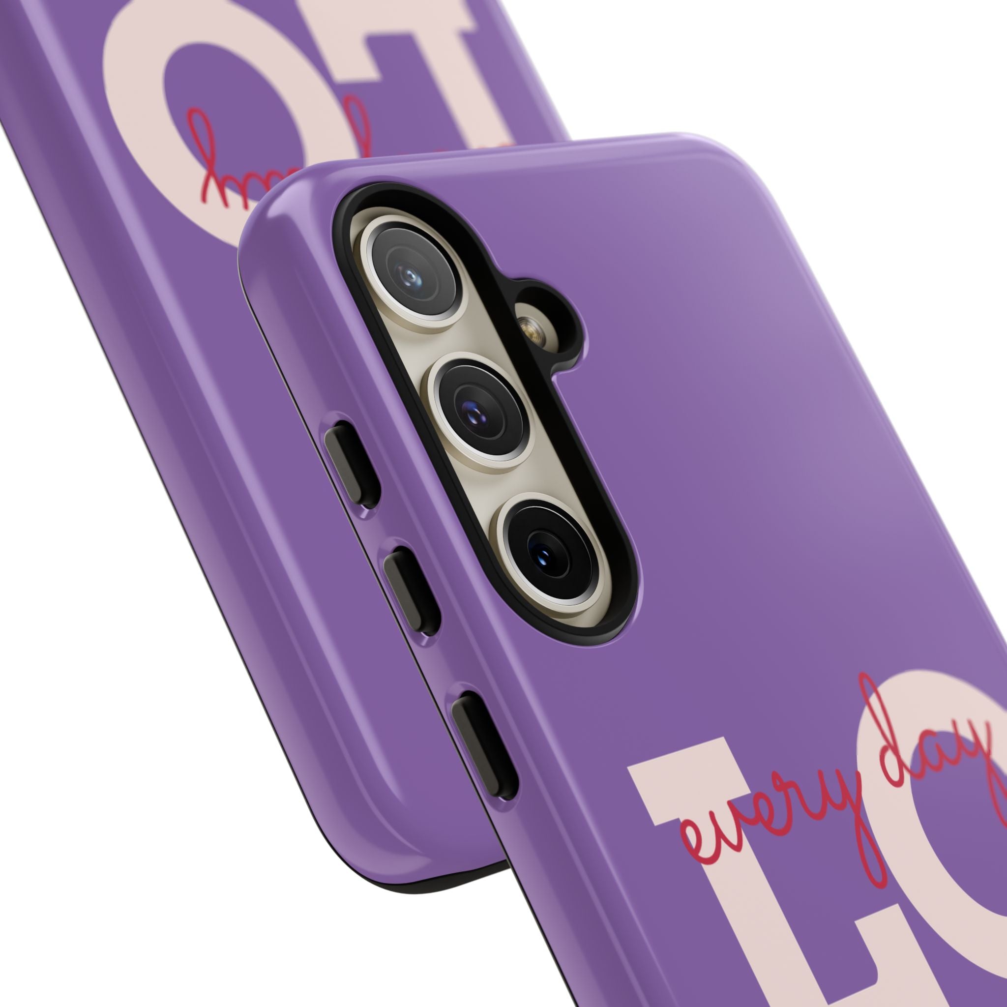 Everyday LOVE Tough Phone Case – Purple Inspirational Protective Phone Cover