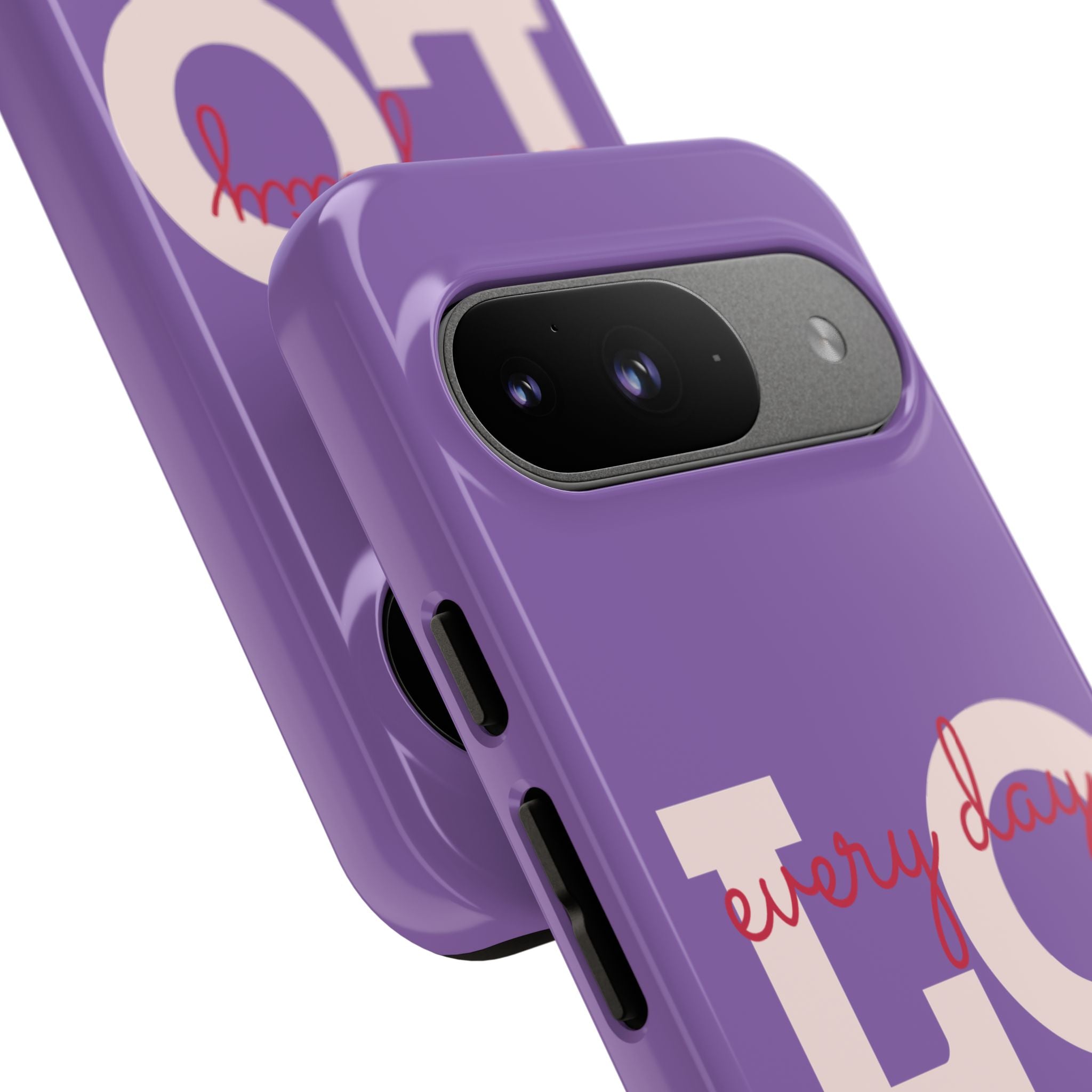 Everyday LOVE Tough Phone Case – Purple Inspirational Protective Phone Cover