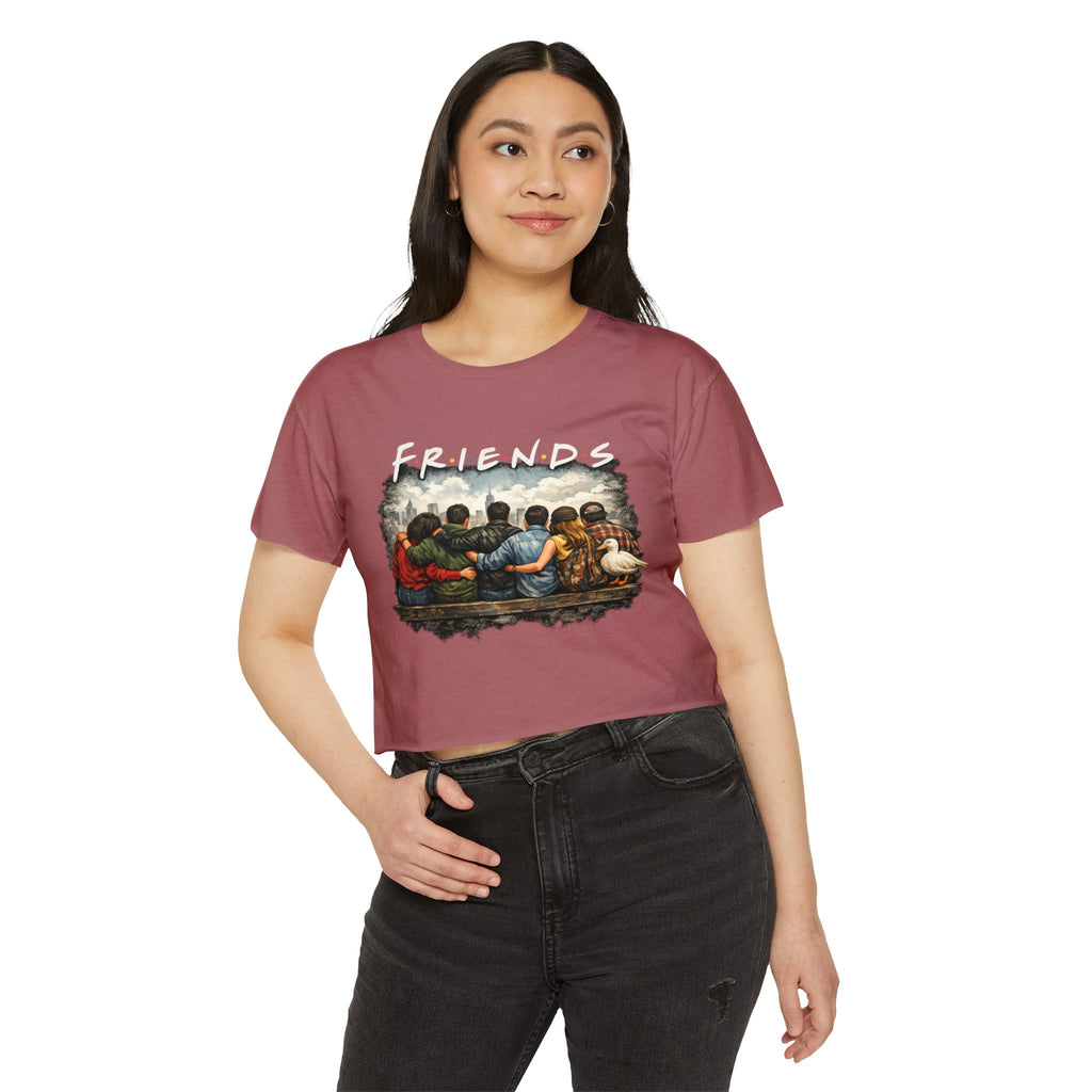 Friends Graphic Crop Top — Festival Boho Women’s Tee