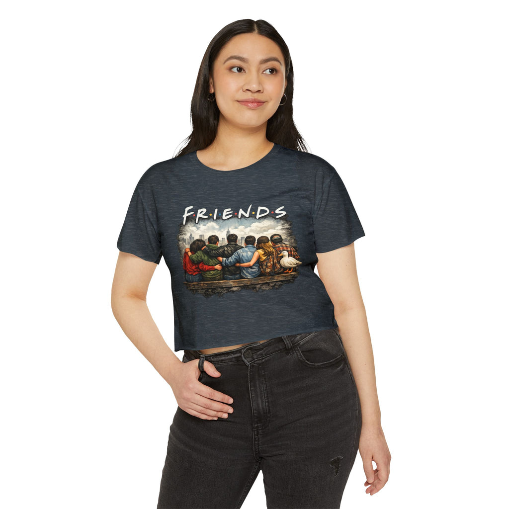 Friends Graphic Crop Top — Festival Boho Women’s Tee
