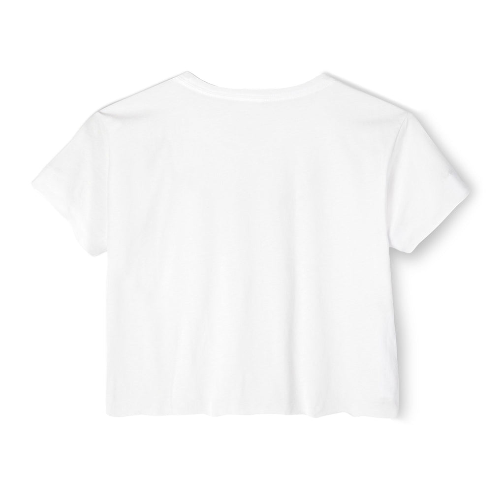 Heart Emoji Crop Top — Cute Winking Heart Graphic Women's Festival Tee