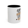Coffee Mug — “Coffee Because Adulting Is Hard, Coffee Helps” Cute Kawaii Design