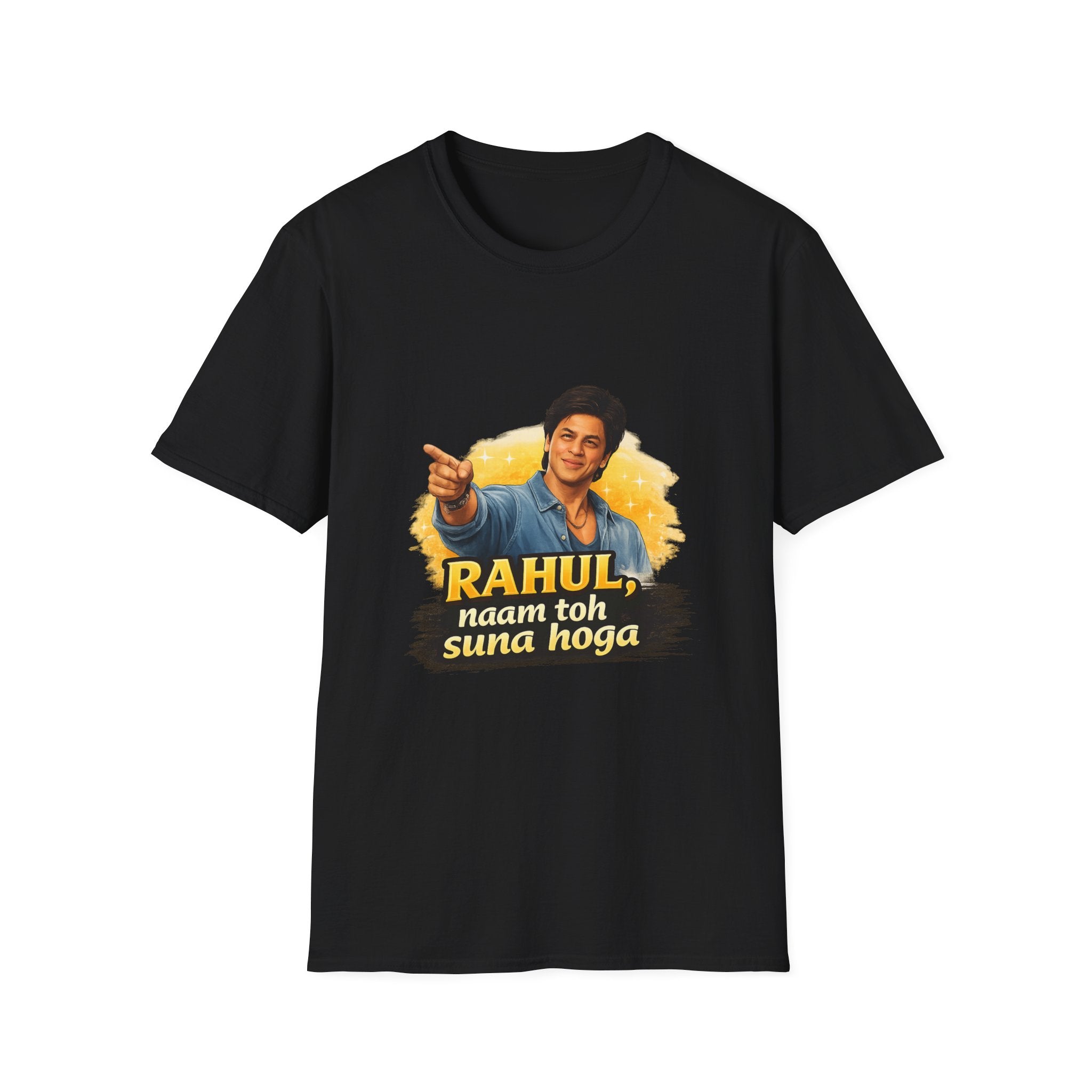 Rahul Naam T-Shirt - 'Rahul Naam Toh Suna Hoga' Retro Bollywood Graphic Tee