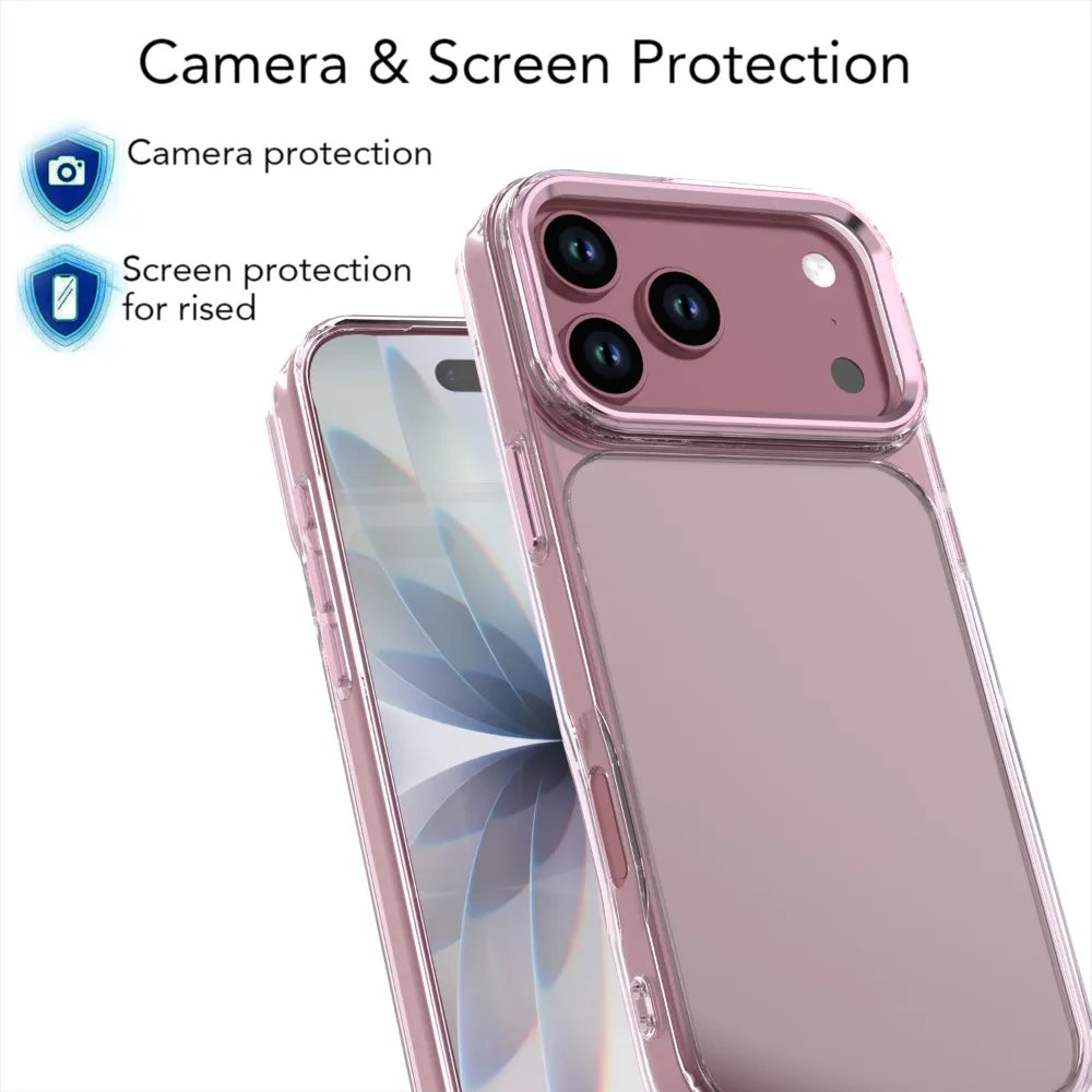 Fashion Transparent TPU+PC Phone Case For iPhone 18 Pro Max iPhone 18 Pro Anti-Yellow Anti-scratch Shockproof  Protective Cover