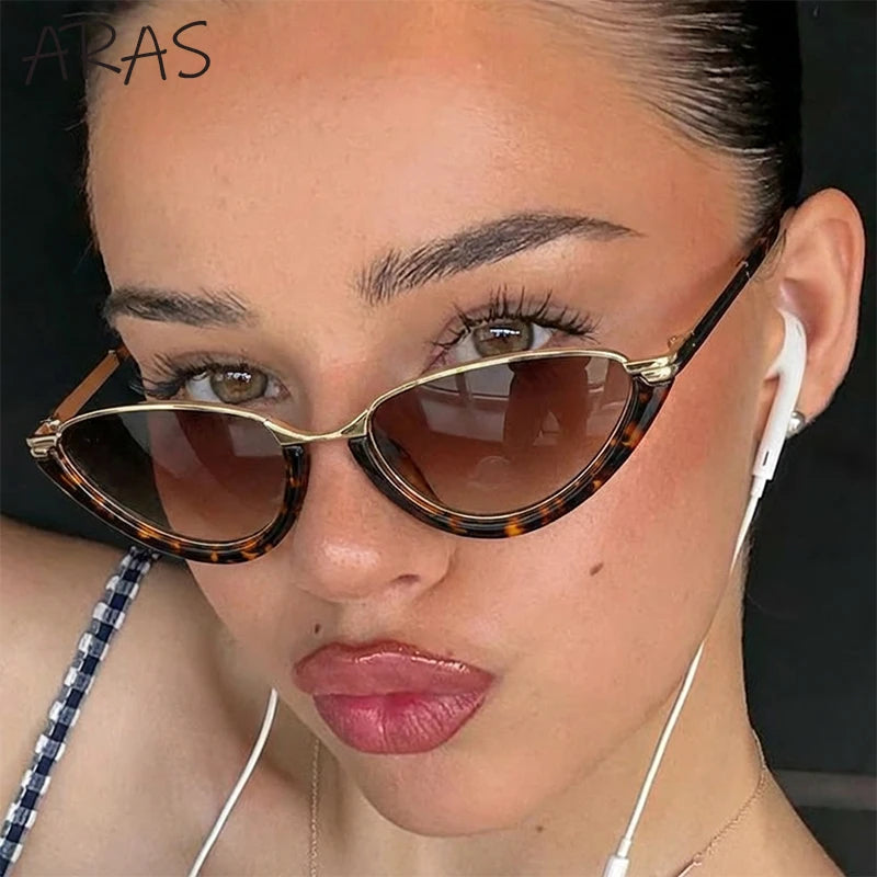 Retro Small Cat Eye Sunglasses Women 2026 Luxury Brand Sexy Outdoor Sun Glasses UV400 Driving Eyewear For Ladies Fashion Eyewear