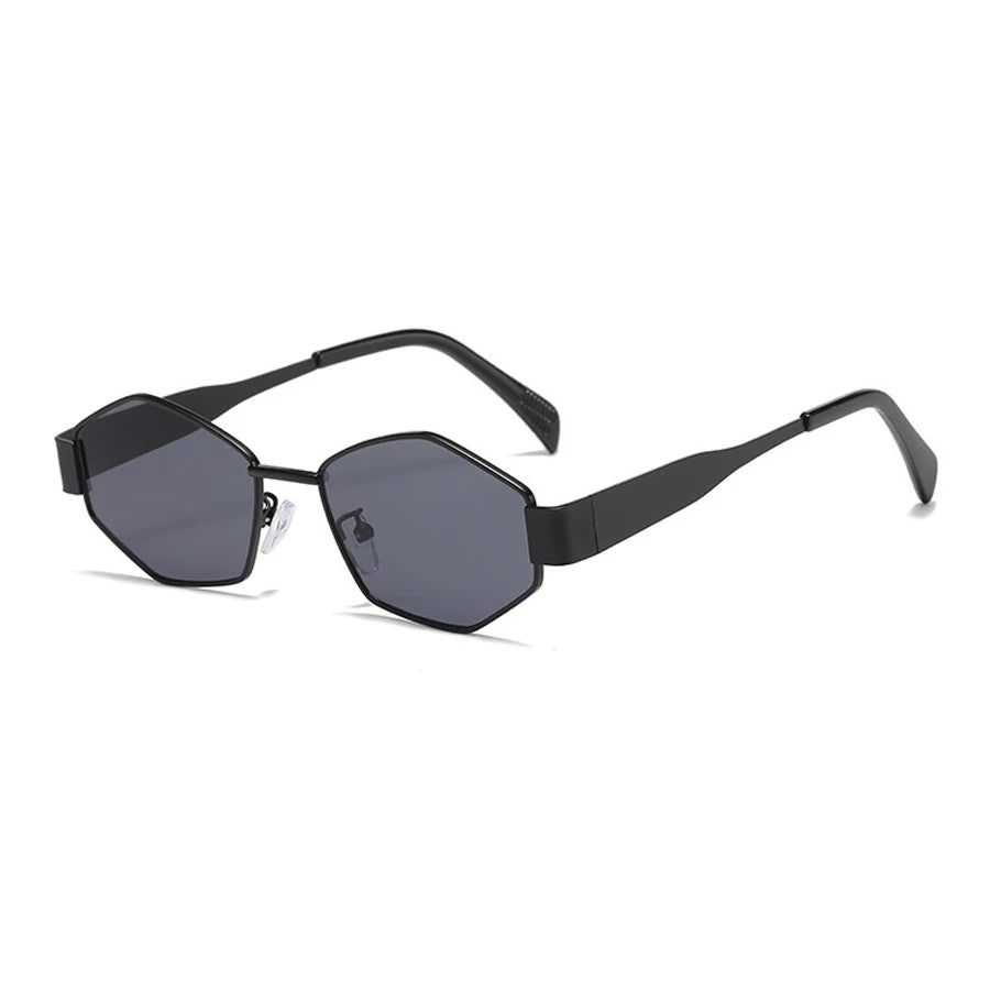 Retro Rhombus Steampunk Sunglasses For Women Men Trendy Metal Frame Sun Glasses Casual Outdoor Photography Accessory Eyewear
