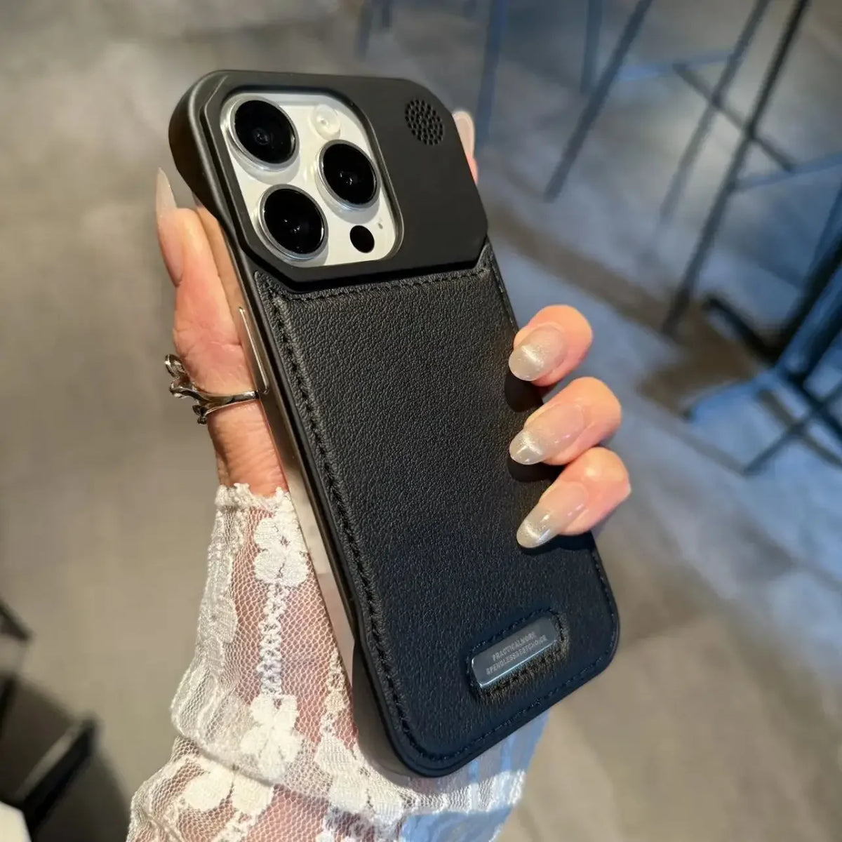 Business Aromatherapy Leather Case for iPhone 18 17 16 15 14 Plus 13 12 11 Pro Max For Magsafe Magnetic Frameless Armor Cover