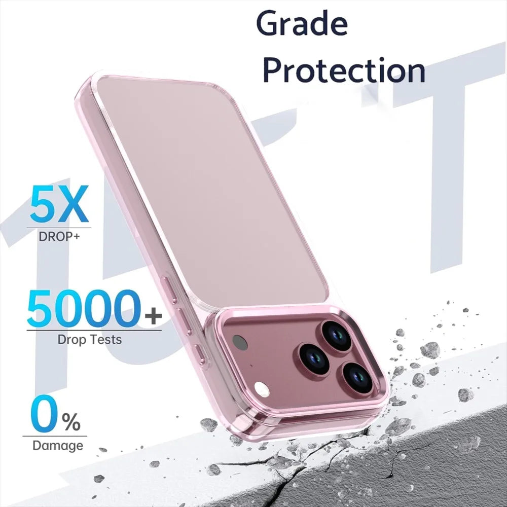 Fashion Transparent TPU+PC Phone Case For iPhone 18 Pro Max iPhone 18 Pro Anti-Yellow Anti-scratch Shockproof  Protective Cover
