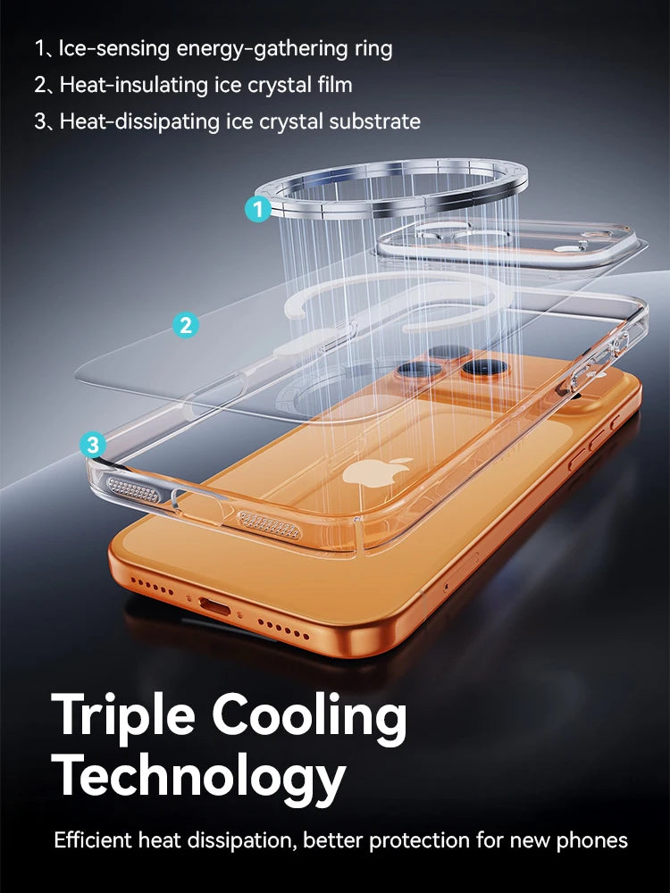 Joyroom Magnetic Case For iPhone 18 Pro Max Case No Yellowing Transparent Cover For iPhone 18 Pro Wireless Charger Thin Cover