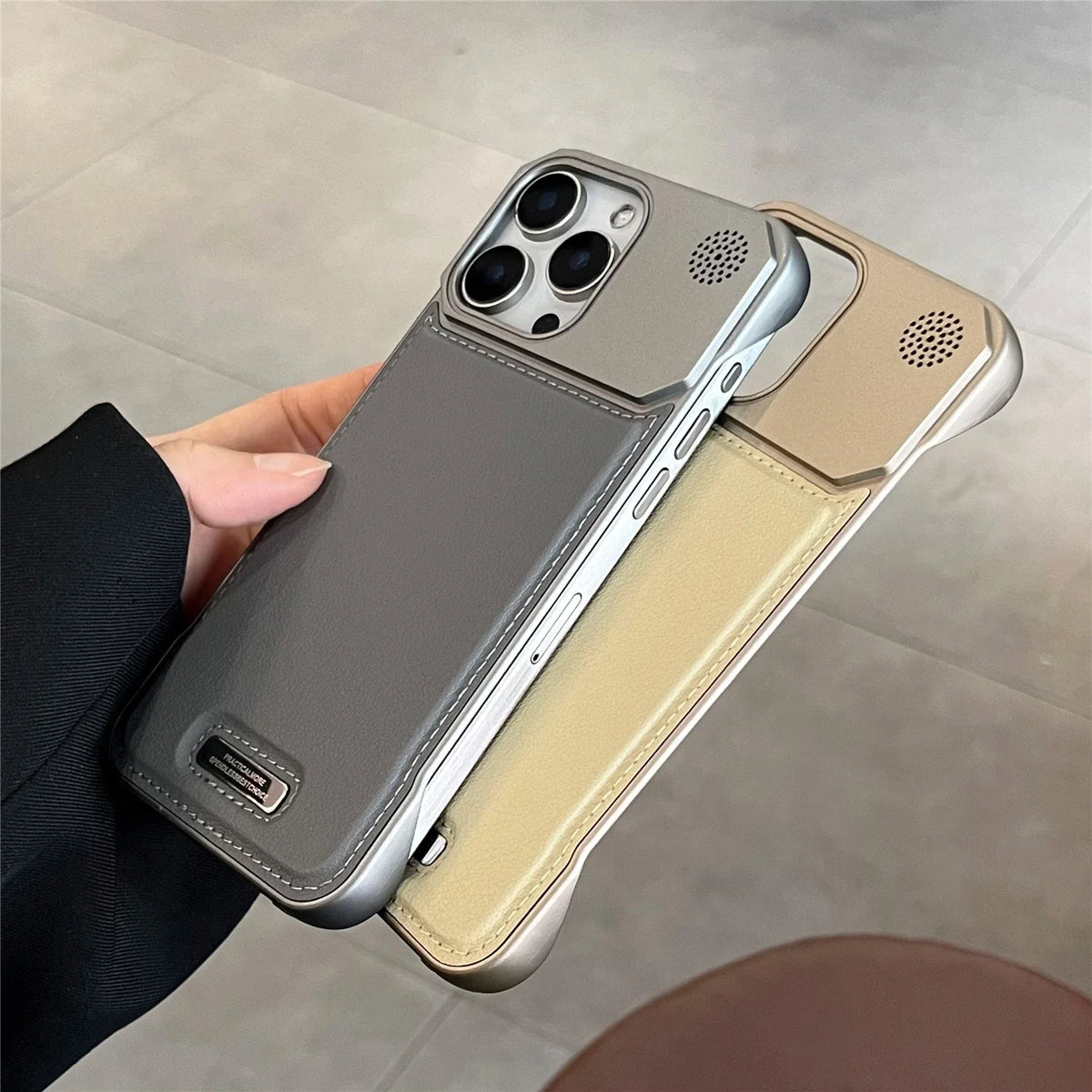 Business Aromatherapy Leather Case for iPhone 18 17 16 15 14 Plus 13 12 11 Pro Max For Magsafe Magnetic Frameless Armor Cover