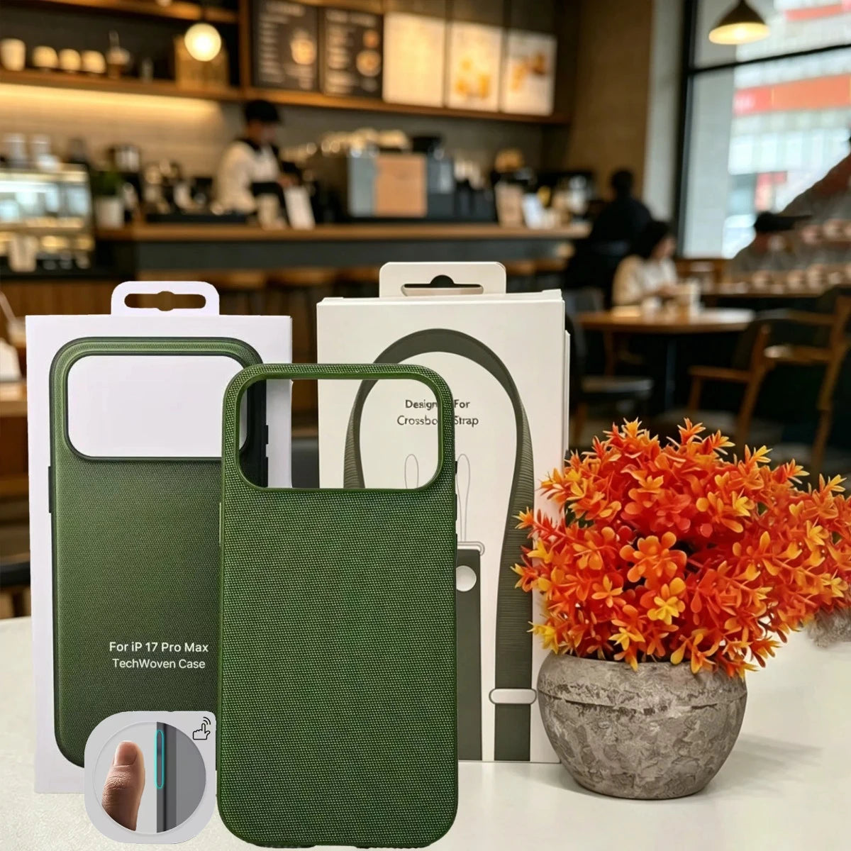 1:1 Original Tech woven Case With Woven Crossbody Strap For iPhone 18 Pro Max 17 Air 16 15 14 13 For MagSafe Shockproof Cover