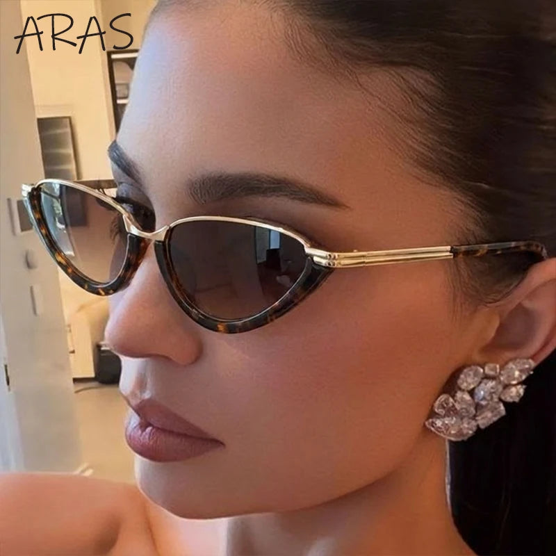 Retro Small Cat Eye Sunglasses Women 2026 Luxury Brand Sexy Outdoor Sun Glasses UV400 Driving Eyewear For Ladies Fashion Eyewear