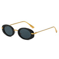Fashion Small Oval Sunglasses Women Europe Popular Ins Cool Blogger Uv400 Sun Glasses Brand Designer