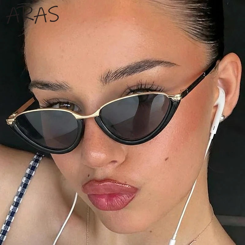 Retro Small Cat Eye Sunglasses Women 2026 Luxury Brand Sexy Outdoor Sun Glasses UV400 Driving Eyewear For Ladies Fashion Eyewear