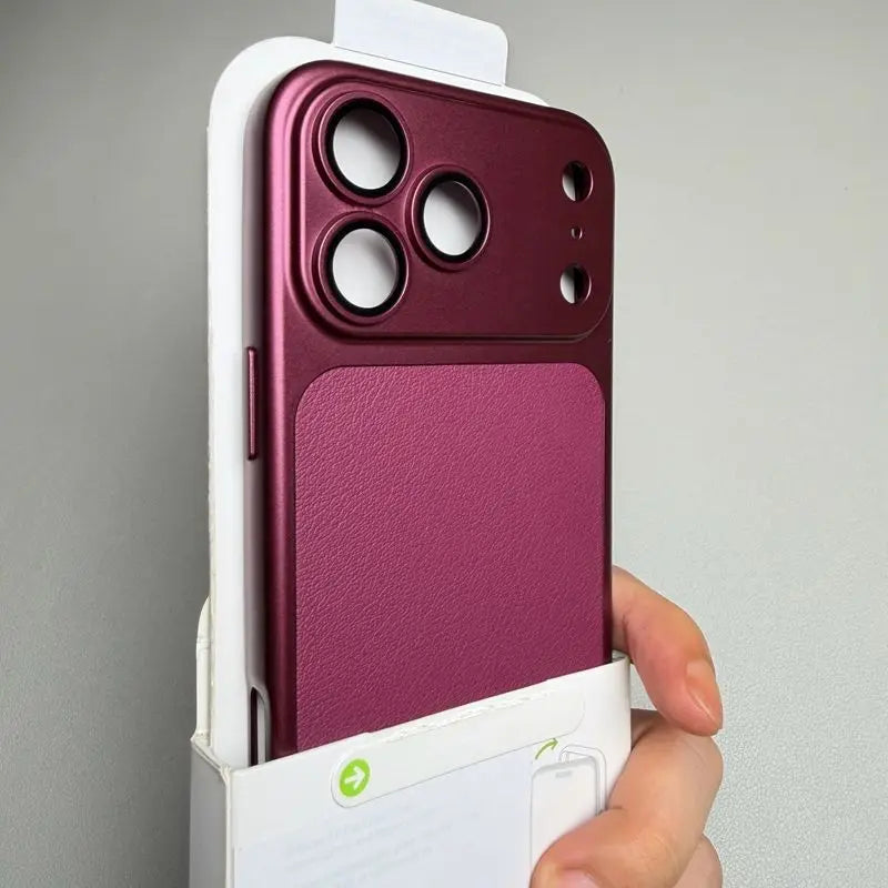 For iPhone 18 Pro Max Case iPhone 17 Pro Cover iPhone 16 15 14 13 12 11 18 17 Air Leather Case Protect Matte leather Back Cover
