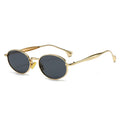 Retro Small Gothic Steampunk Oval Sunglasses Men Women Brand Designer Vintage Round Metal Frame Sun Glasses UV400 Beach Shades