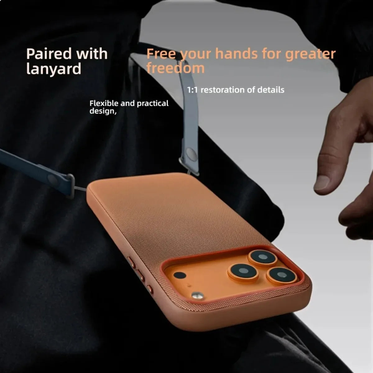 1:1 Original Tech woven Case With Woven Crossbody Strap For iPhone 18 Pro Max 17 Air 16 15 14 13 For MagSafe Shockproof Cover