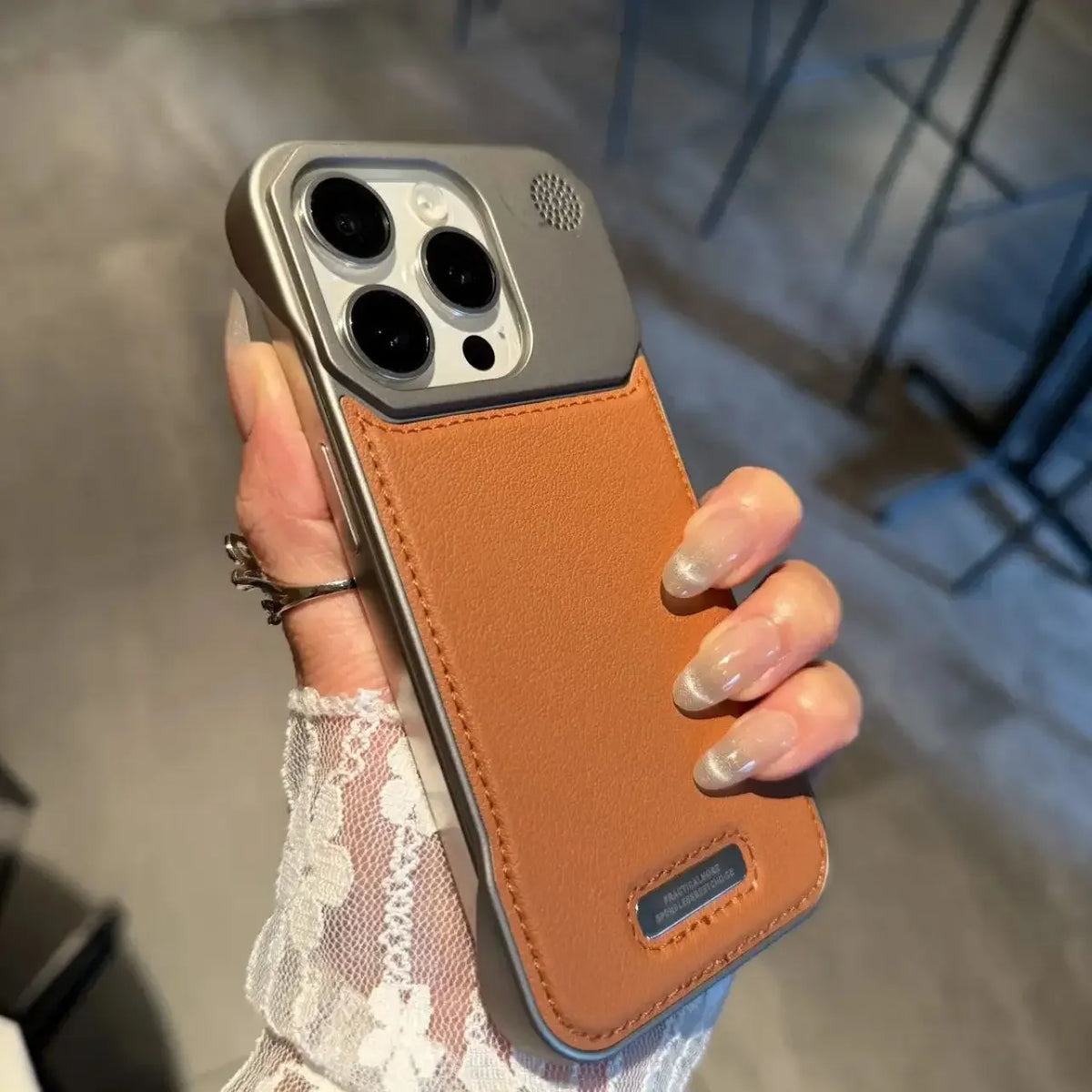 Business Aromatherapy Leather Case for iPhone 18 17 16 15 14 Plus 13 12 11 Pro Max For Magsafe Magnetic Frameless Armor Cover
