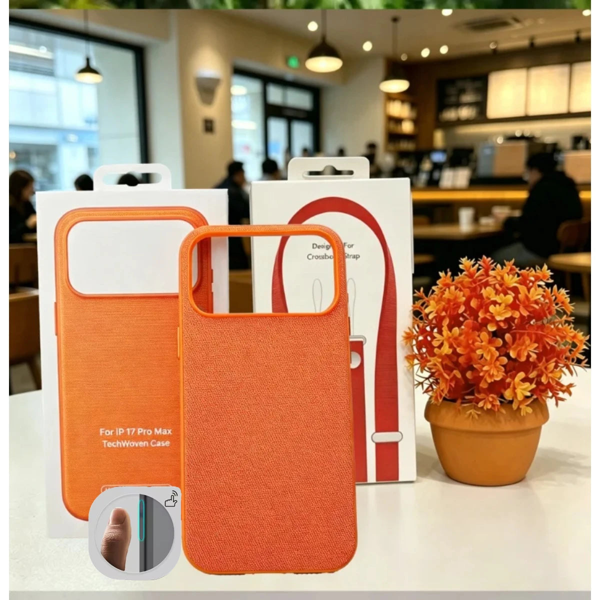 1:1 Original Tech woven Case With Woven Crossbody Strap For iPhone 18 Pro Max 17 Air 16 15 14 13 For MagSafe Shockproof Cover