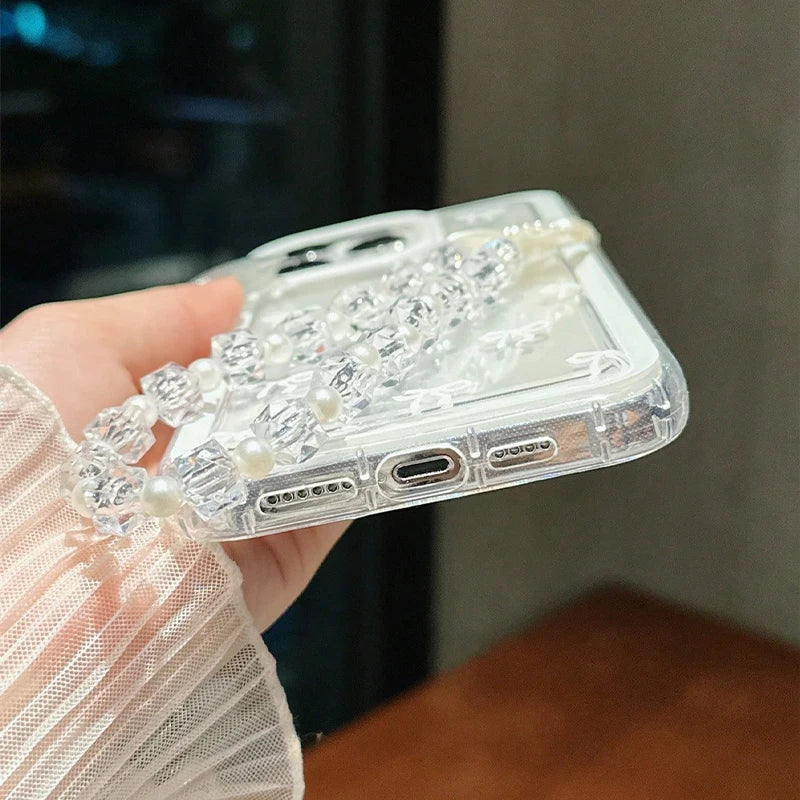 Fashion Lovely Bowknot Clear Phone Case For iPhone 18 17 16 15 14 13 12 11 Pro Max 16E X XR XS Max 7 8 Plus Transparent Cover