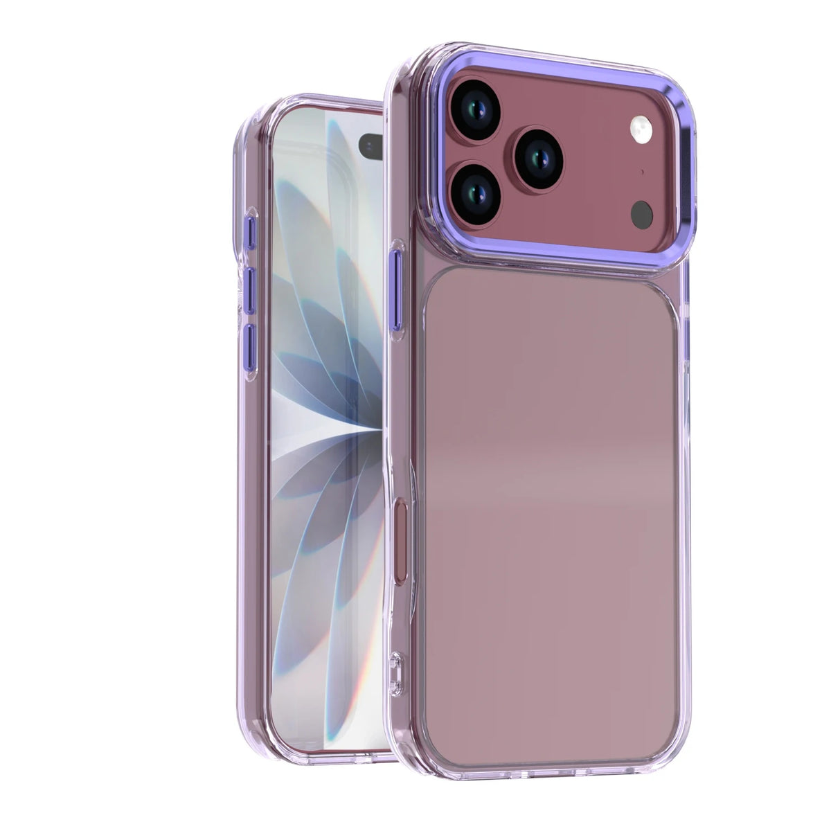 Fashion Transparent TPU+PC Phone Case For iPhone 18 Pro Max iPhone 18 Pro Anti-Yellow Anti-scratch Shockproof  Protective Cover