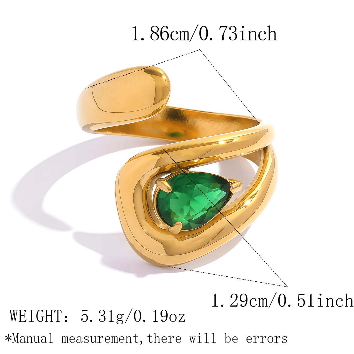 Stainless Steel Jewelry Exquisite Cubic Zirconia Women Ring 18 K Metal Wedding Engagement Waterproof кольцо женское Gift 2026