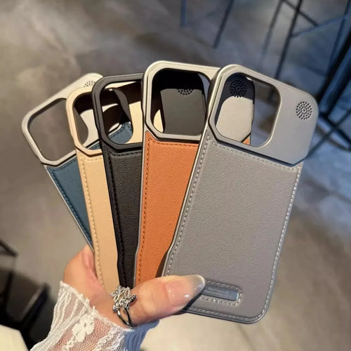Business Aromatherapy Leather Case for iPhone 18 17 16 15 14 Plus 13 12 11 Pro Max For Magsafe Magnetic Frameless Armor Cover