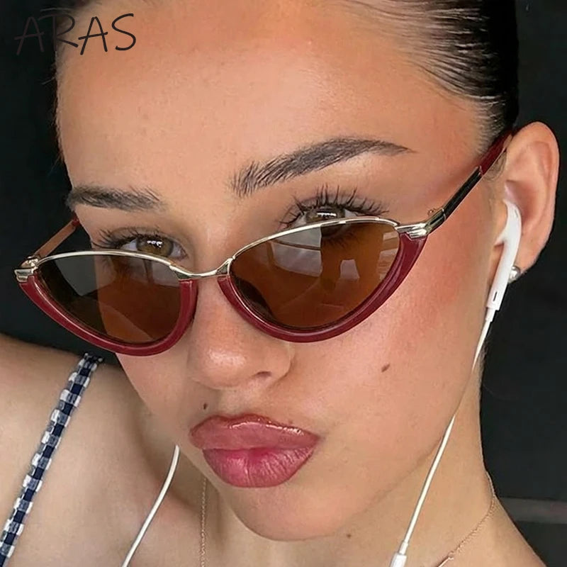 Retro Small Cat Eye Sunglasses Women 2026 Luxury Brand Sexy Outdoor Sun Glasses UV400 Driving Eyewear For Ladies Fashion Eyewear